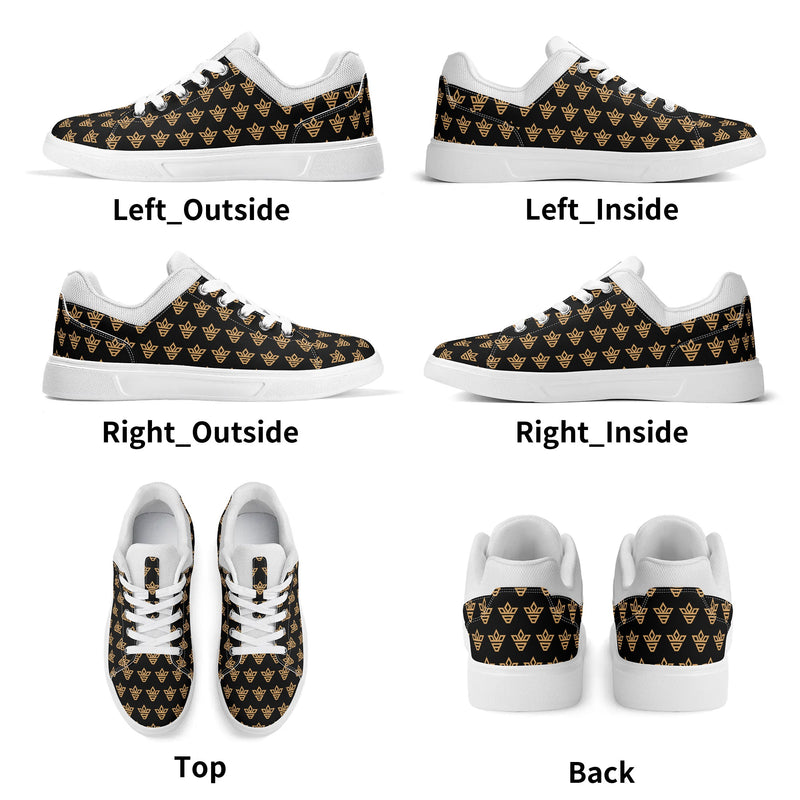 Lightweight Low Top PU Mesh Skateboard Shoes