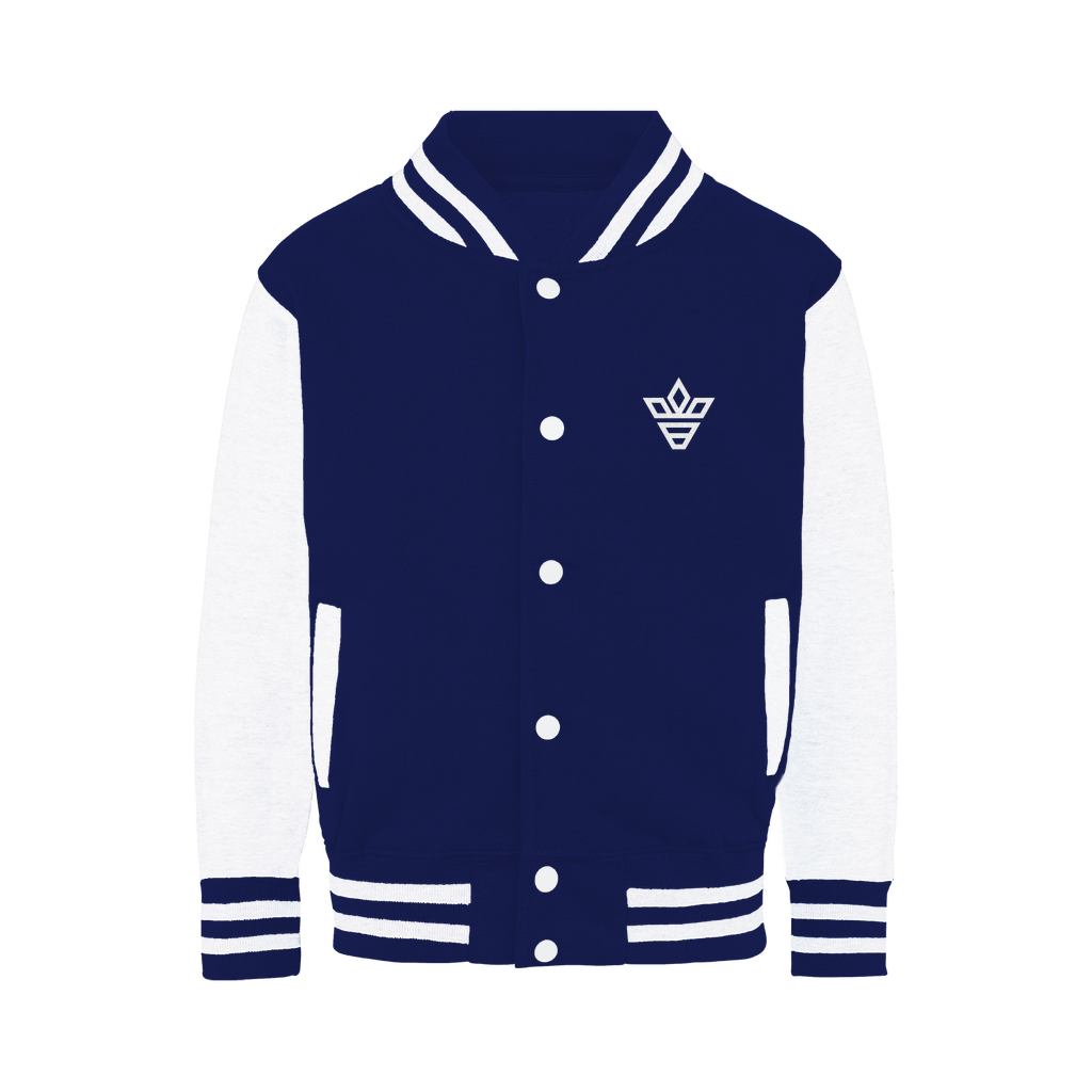 BRITBUNT White logo Varsity Jacket