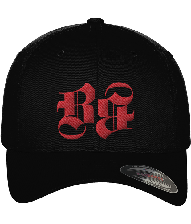 BritBunt Fitted Baseball Cap BB Red Cap