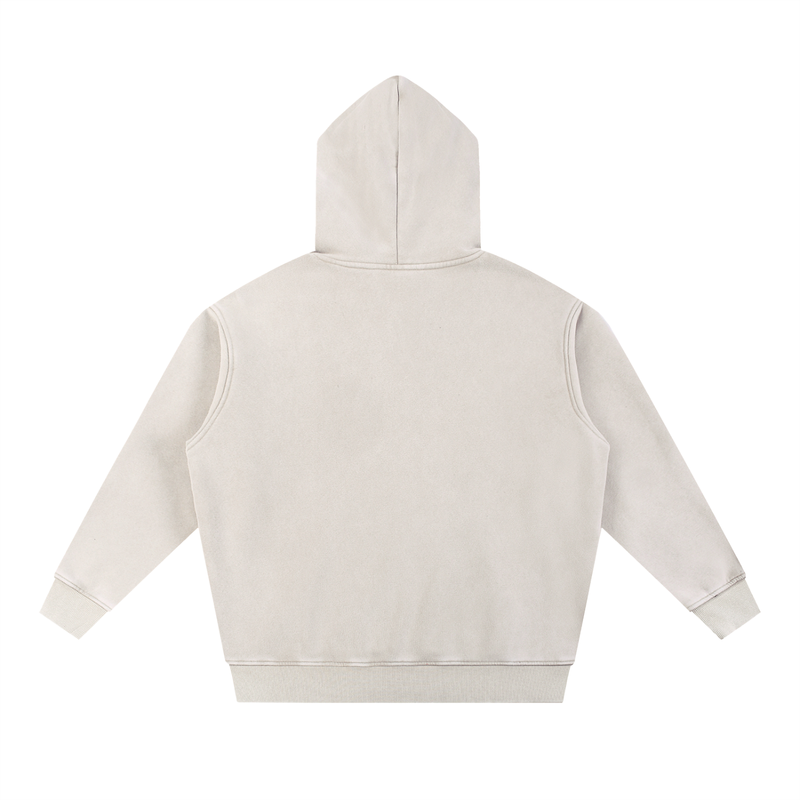 BRITBUNT Snow Wash Fleece Oversize Hoodie