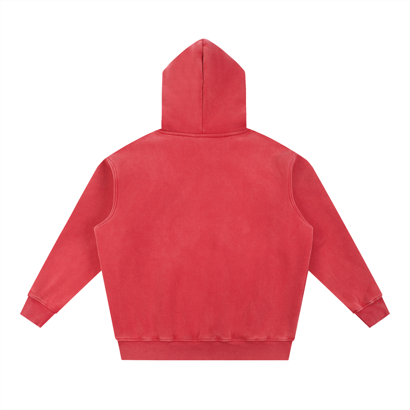 BRITBUNT Snow Wash Fleece Oversize Hoodie