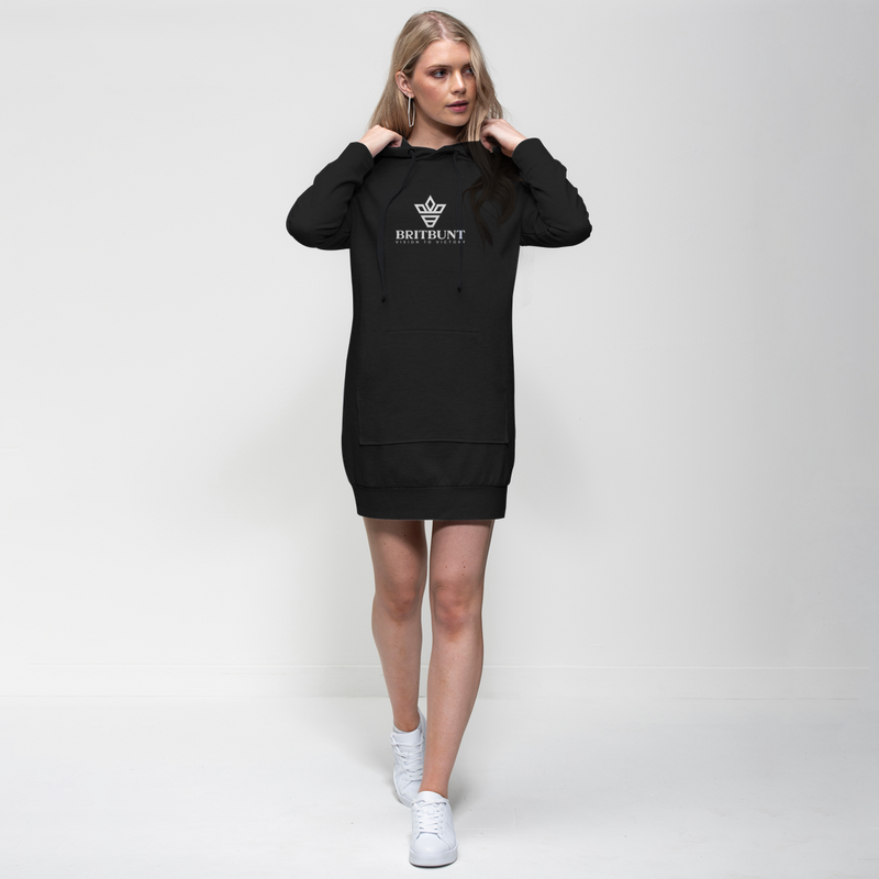 BB Hoodie Dress White