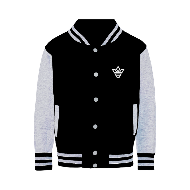 BRITBUNT White logo Varsity Jacket