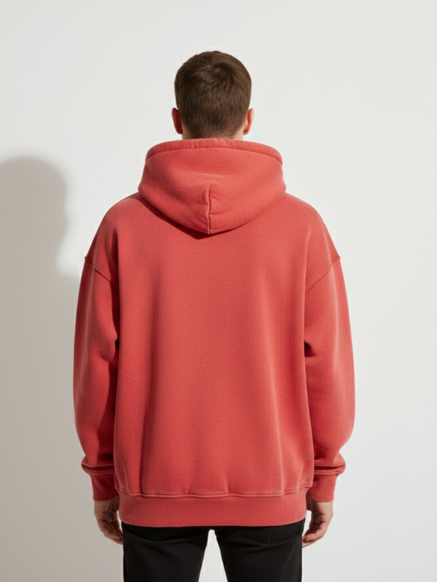 BRITBUNT Snow Wash Fleece Oversize Hoodie