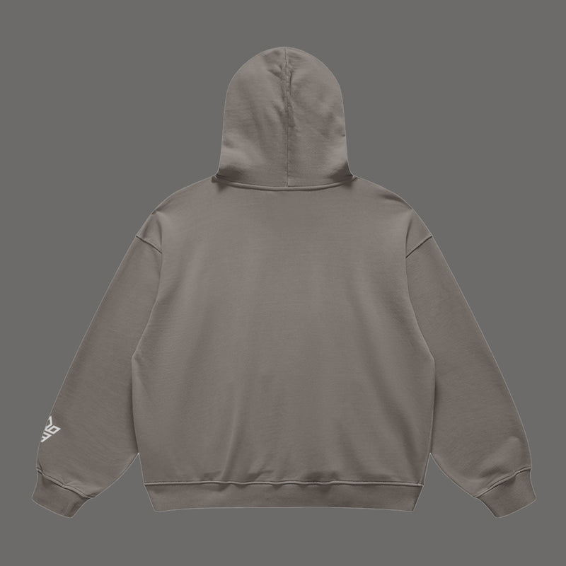 v2v White logo Hoodie