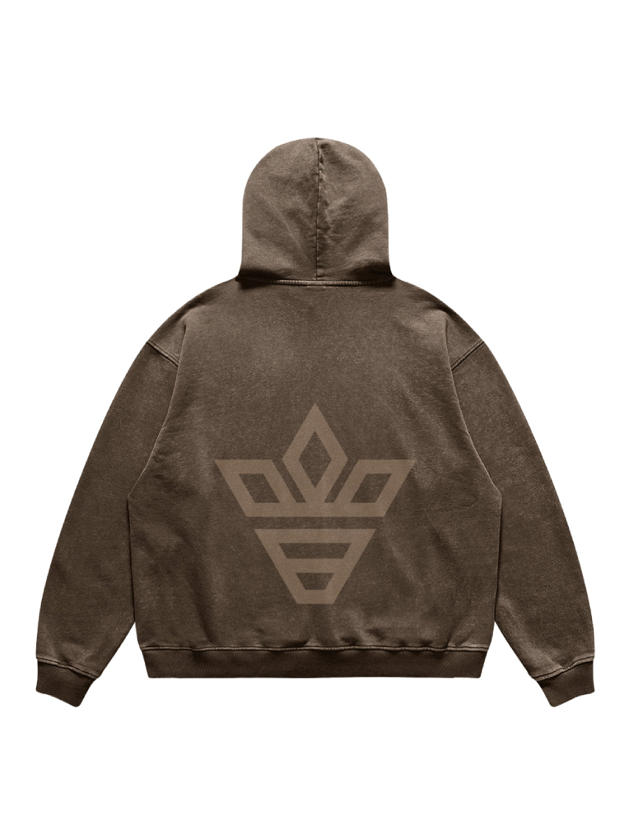 LOGO HOODIE BROWN
