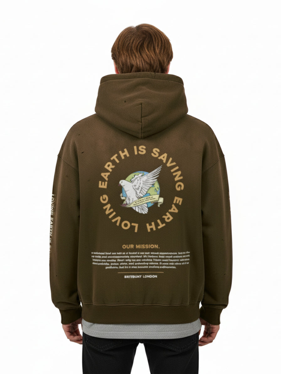 Loving Earth Zipper Hoodie
