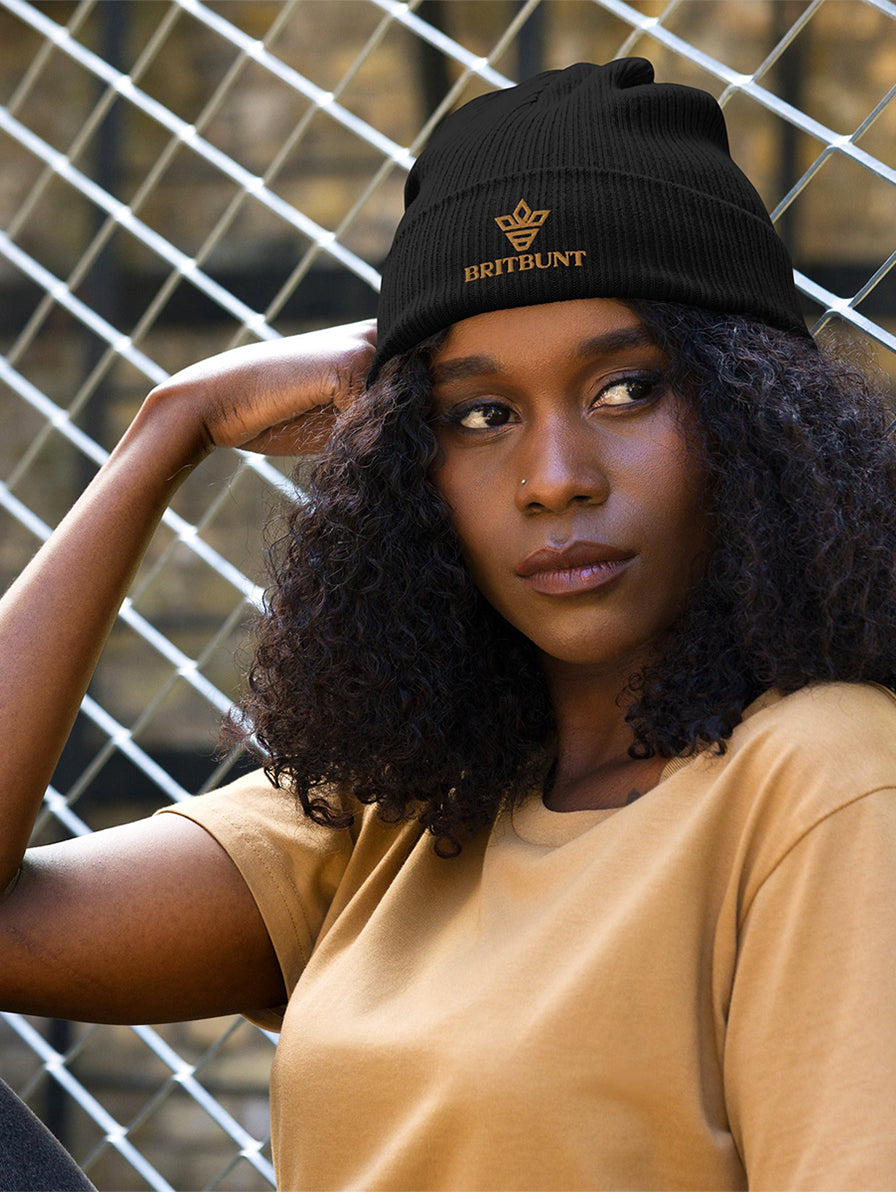 BRITBUNT® Iconic Organic ribbed beanie