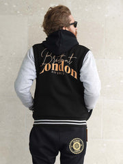 Britbunt Premium Golden logo Varsity Jacket