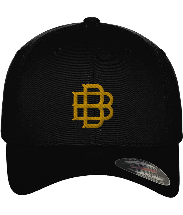 BritBunt Fitted Baseball Cap Golden Logo