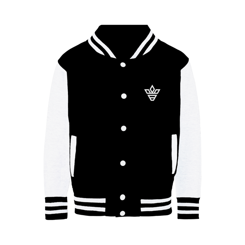 BRITBUNT White logo Varsity Jacket