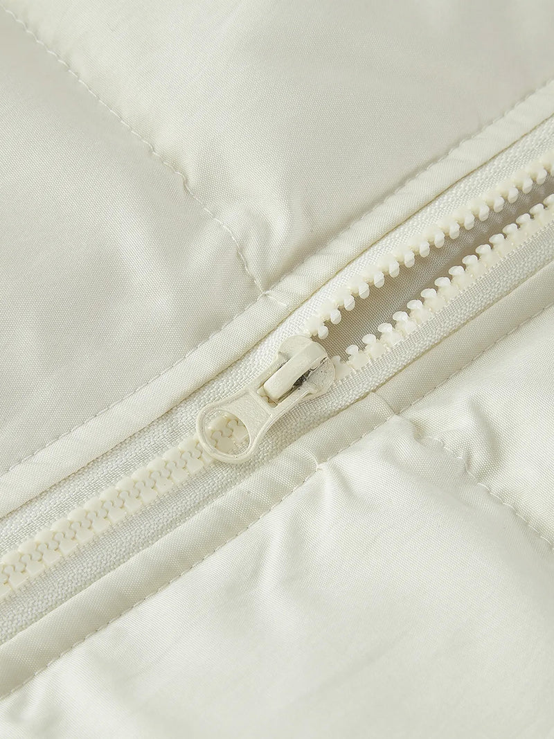 BRITBUNT Zipper Puffer Coat