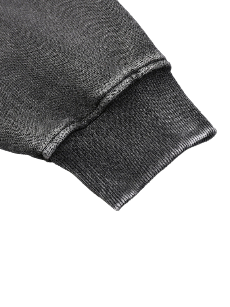 BRITBUNT Snow Wash Fleece Oversize Hoodie