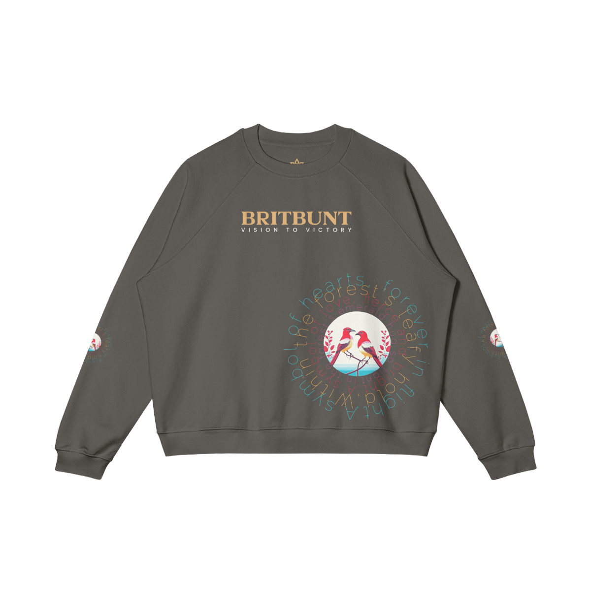 Symble of Heart pullover sweatshirt