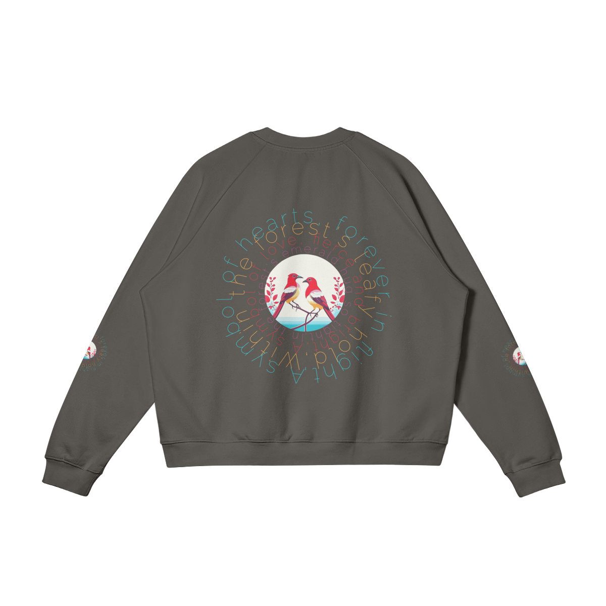 Symble of Heart pullover sweatshirt
