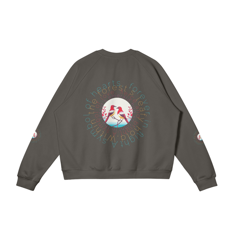 Symble of Heart pullover sweatshirt