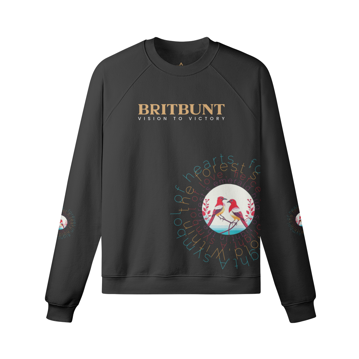 Symble of Heart pullover sweatshirt