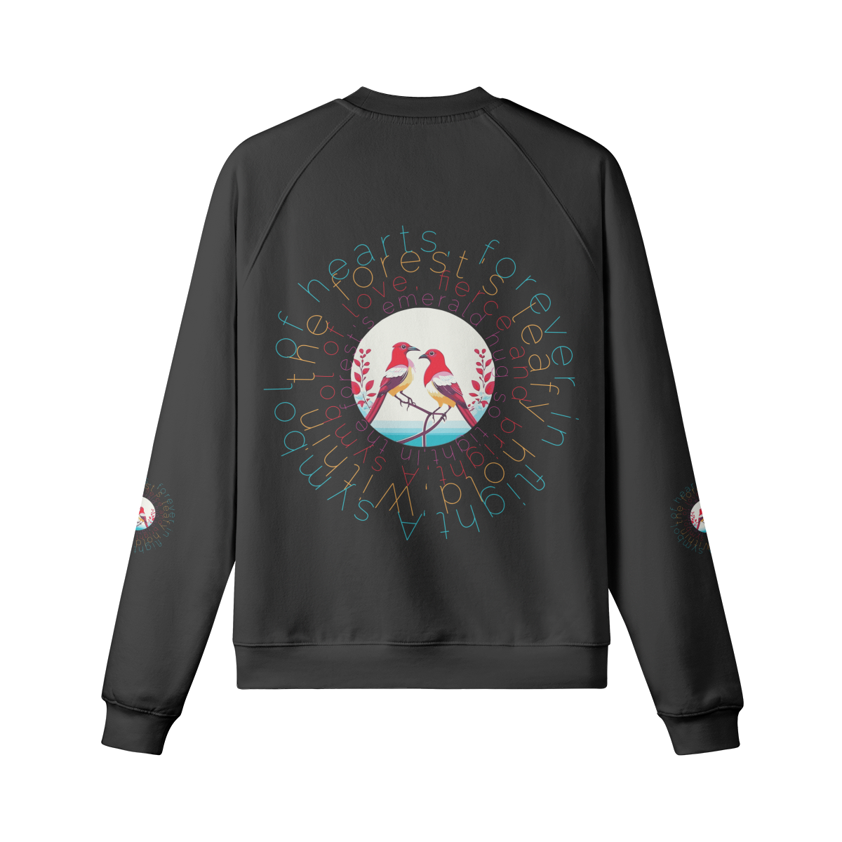 Symble of Heart pullover sweatshirt