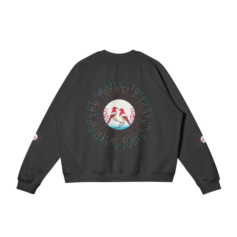 Symble of Heart pullover sweatshirt